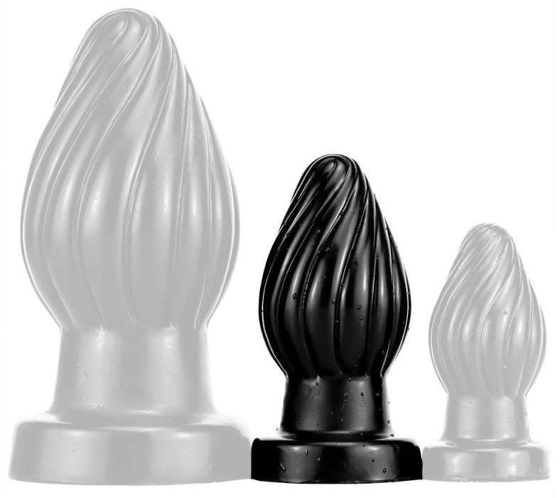 Spiral Plug M – Premium Spiral Anal Stimulator Black