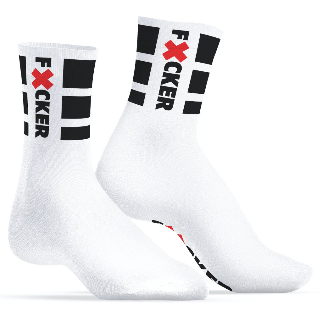 Fucker Sneakxx – Premium White Socks For Sensual Comfort