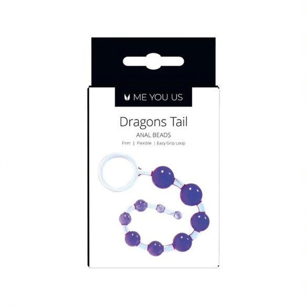 Me You Us Dragonz Tail Anal Beads Purple