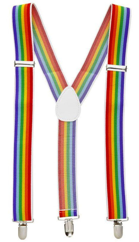 Rainbow Belt Holder 3.5 Cm Wide Elastic Strap Adjustable With Metal Buckle
