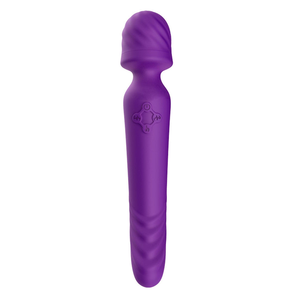 Sex Toy Vibrating Heatable Usb Charging 22.6 Cm Purple
