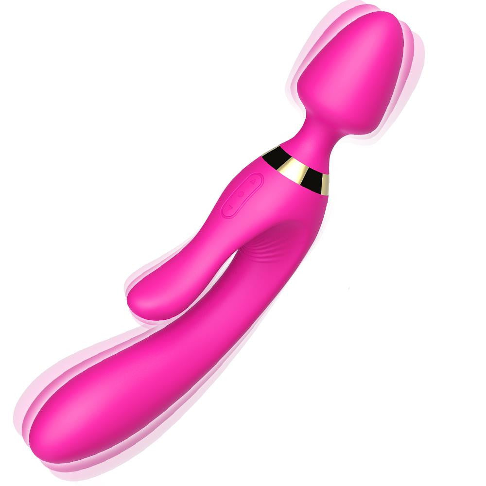 Magic Wand Vibrator 9 Vibration Levels Usb Charging Waterproof Pink 236 Mm