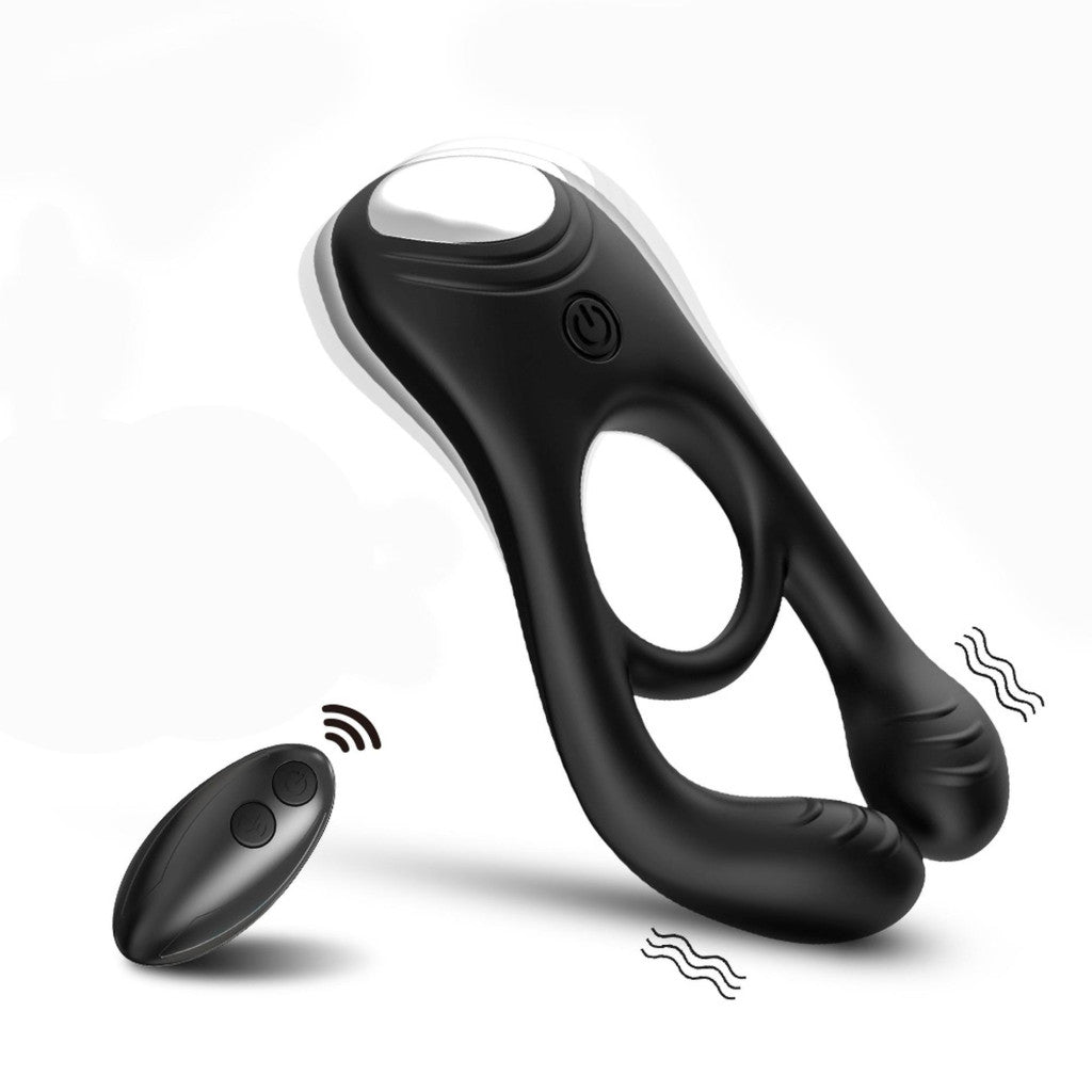 Veyron Penis Ring With Remote Control 9 Vibration Levels Black