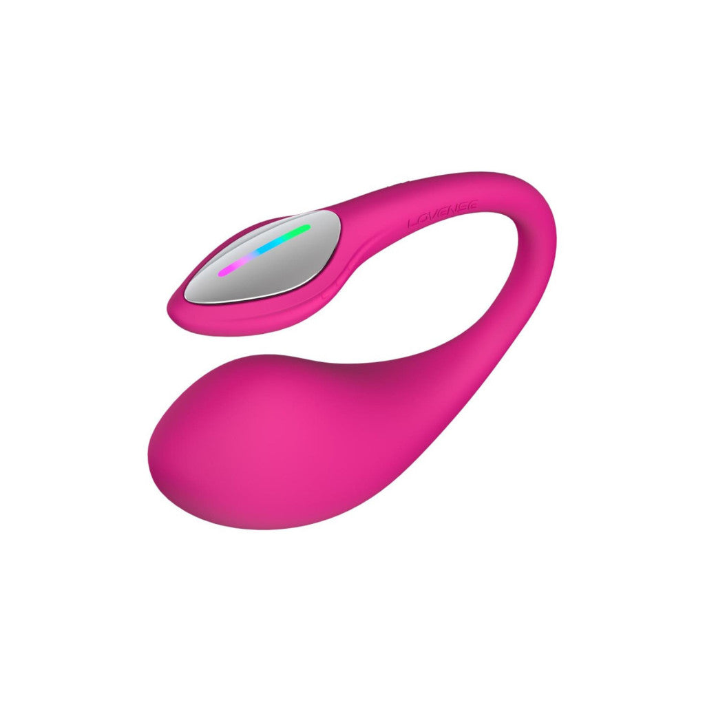 Lovense vibráló tojás G-pont stimulátor Bluetooth vízálló 12,4 cm színes LED