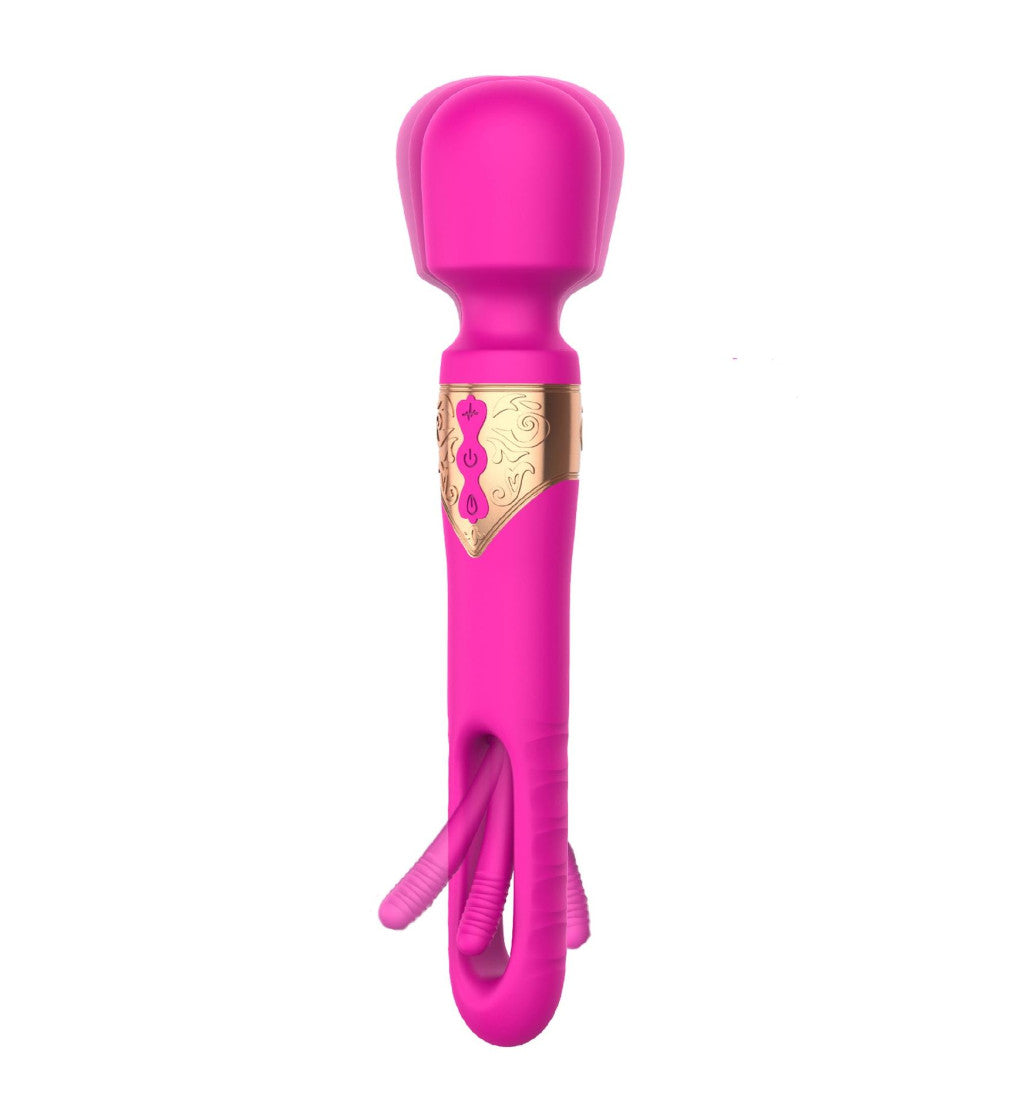 Vibrator Vibrating Tongue Stimulator 10 Modes Usb Rechargeable Pink-red
