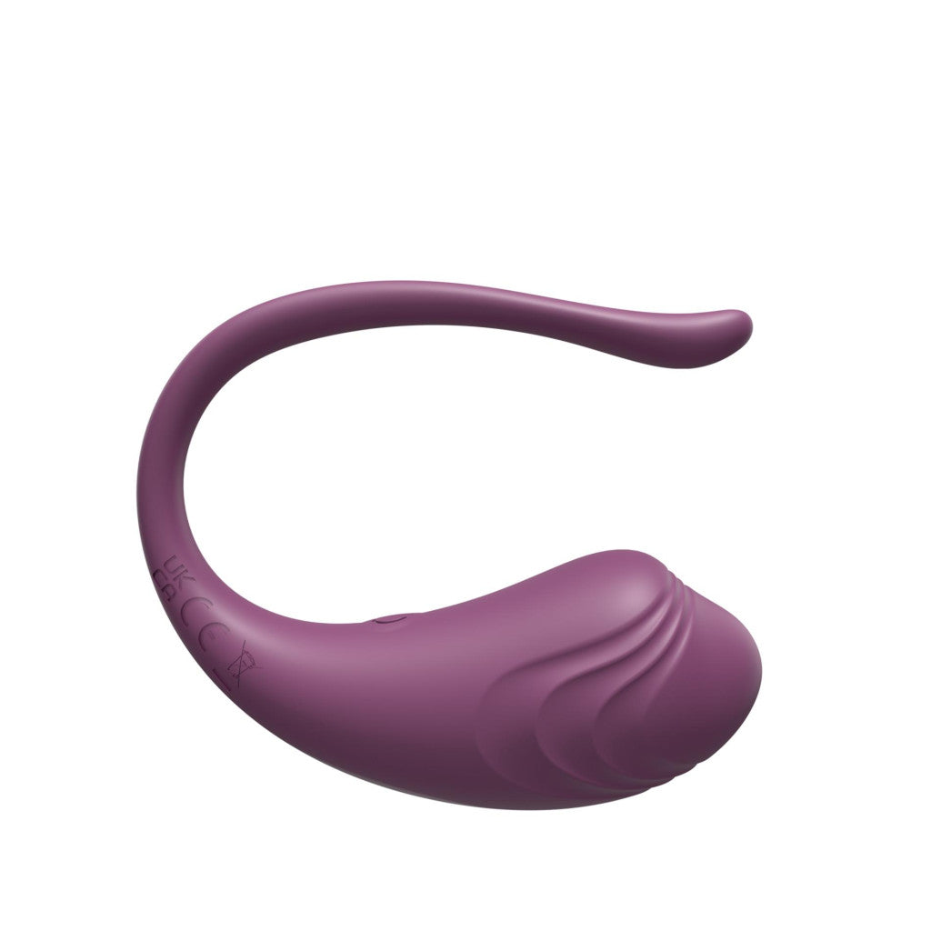 App Love Egg Vibrator App Control 9 Levels Waterproof 9.6 Cm Purple