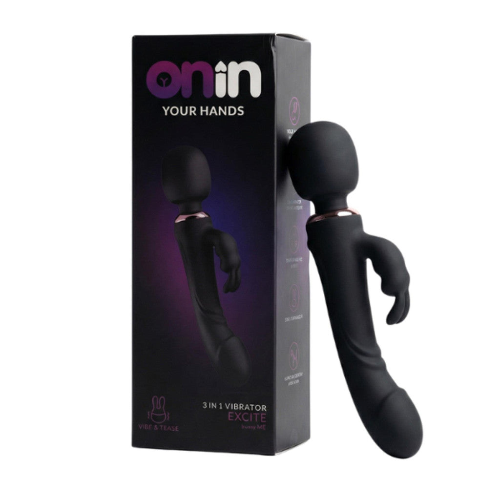 Onin Vibrátor Kettős Stimulációs Usb Újratölthető Fekete