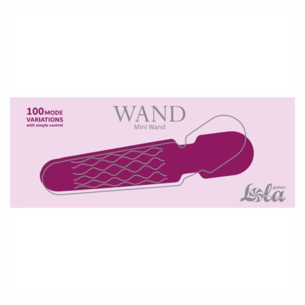 Mini Wand Vibrator 10 Modes 10 Speeds Usb Charging Purple