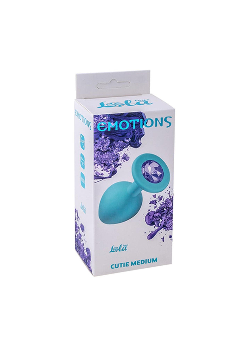 Anal Plug Comfortable Use 8.5 Cm Turquoise Light Purple