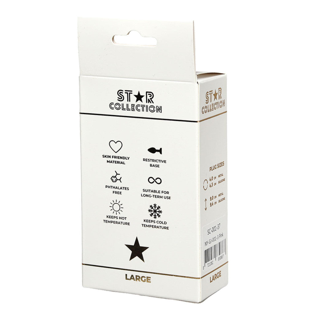 Star Collection Anal Plug Stylish Comfortable L Pink