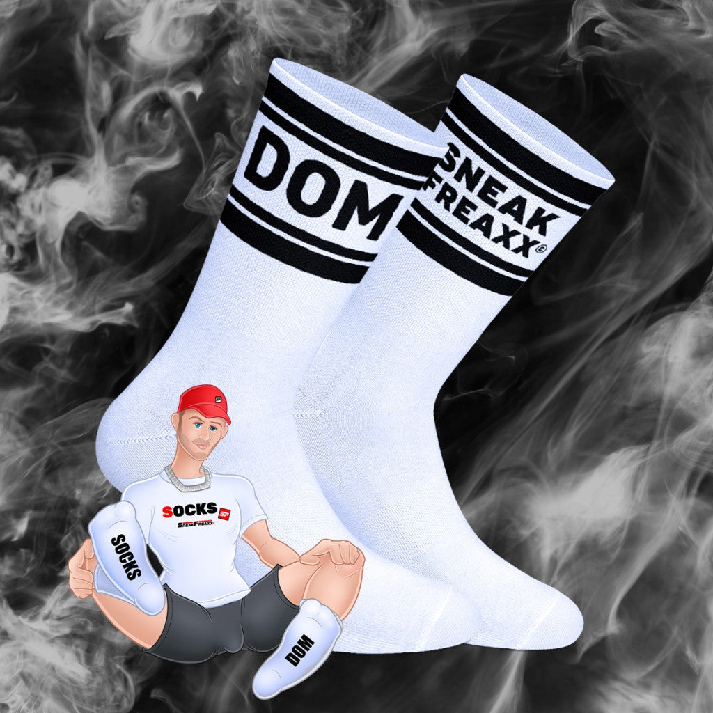 Dom Sneakfreaxx – Premium White Socks In A Sensual Style