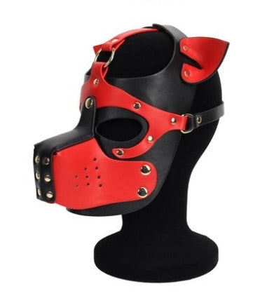 Ixo Puppy Dog Mask – Black And Red Dog Mask