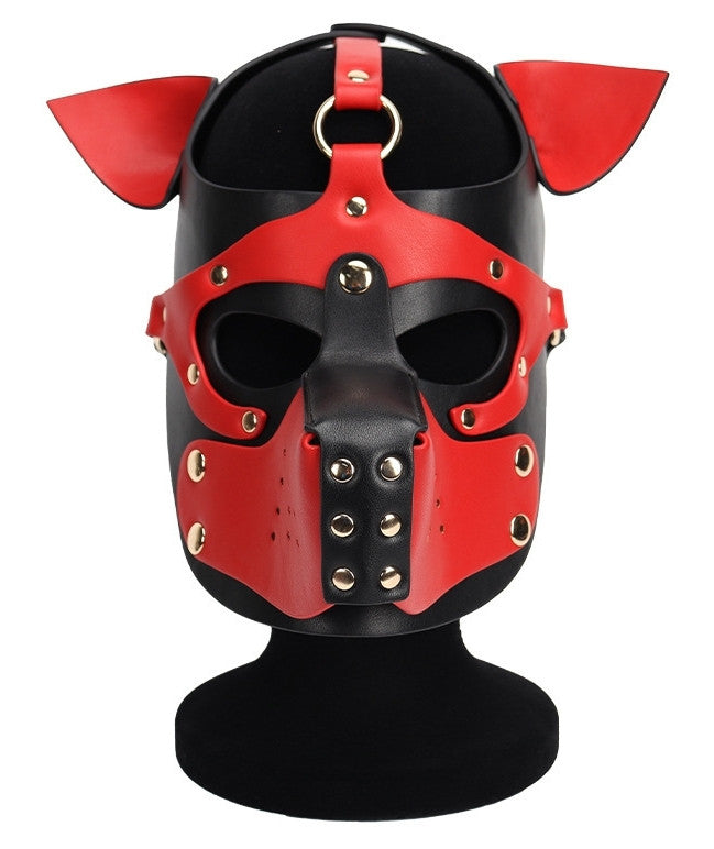 Ixo Puppy Dog Mask – Black And Red Dog Mask