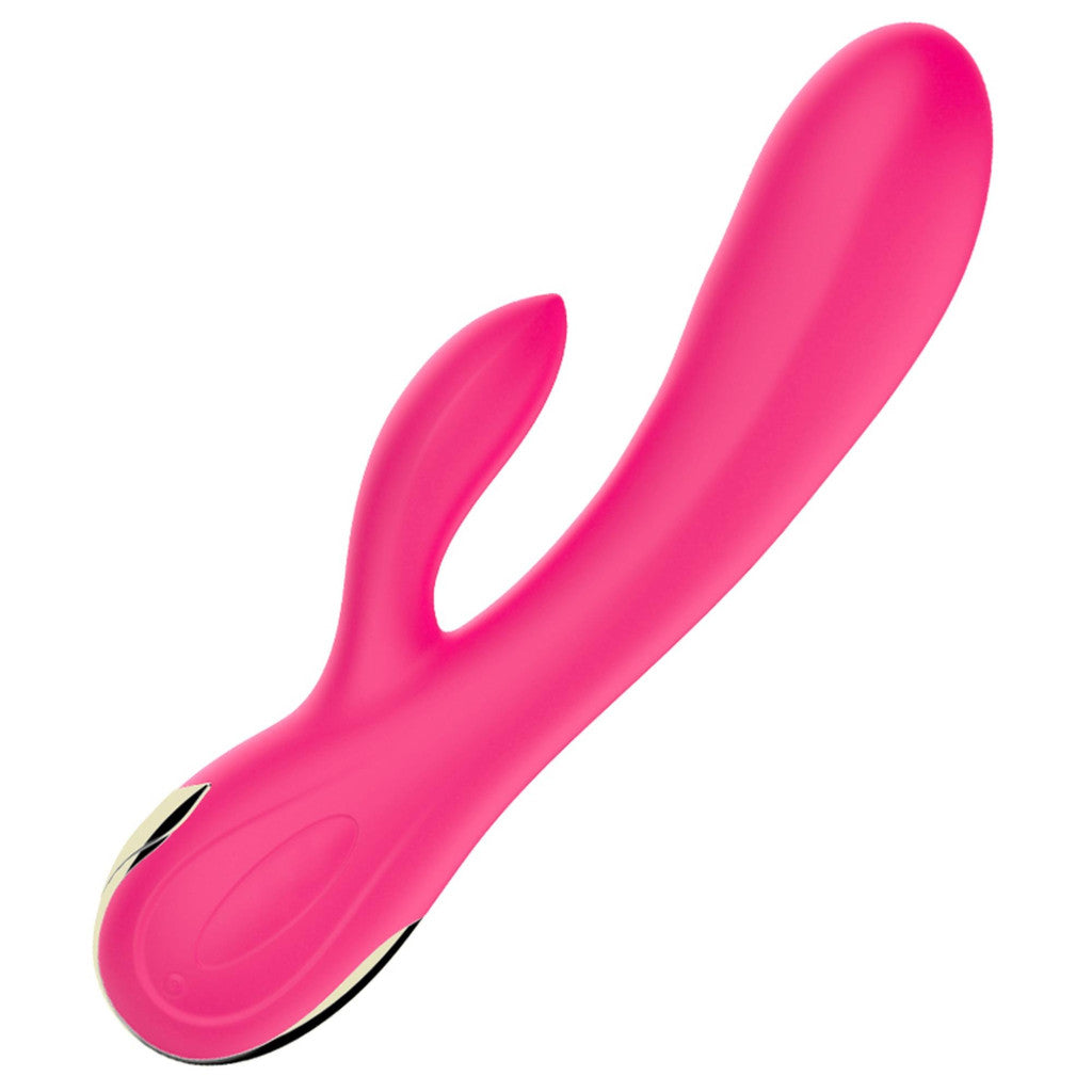 Vibrator Vibrating Heated 7 Functions Usb Charged Silicone Black