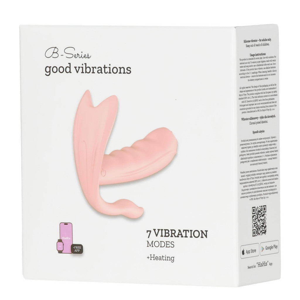 Sex Toy Vibrator 7 Vibration Modes Heating Application 11 Cm Black