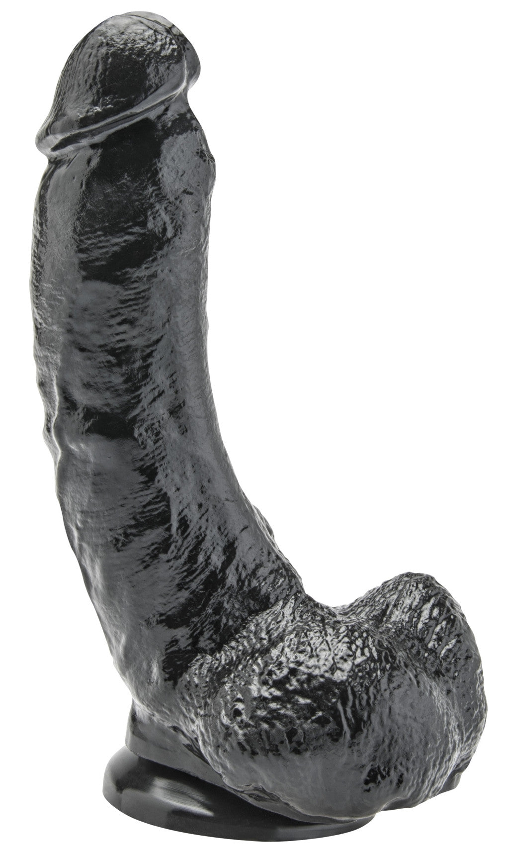 Premium 8 Inch Dildo With Balls – Black