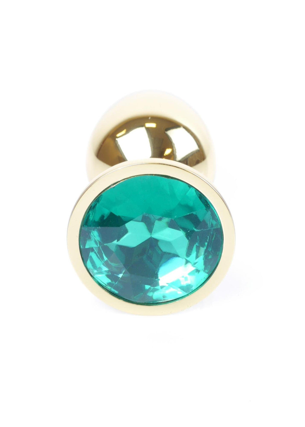 Anal Plug Jewelry Design Metal 7 Cm Green