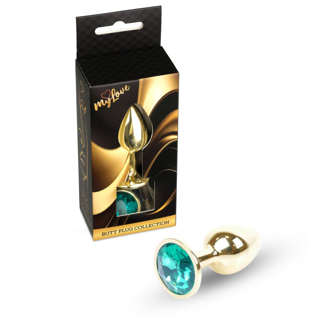 Mylove Toys Anal Plug Anatomical Metal 7 Cm Green