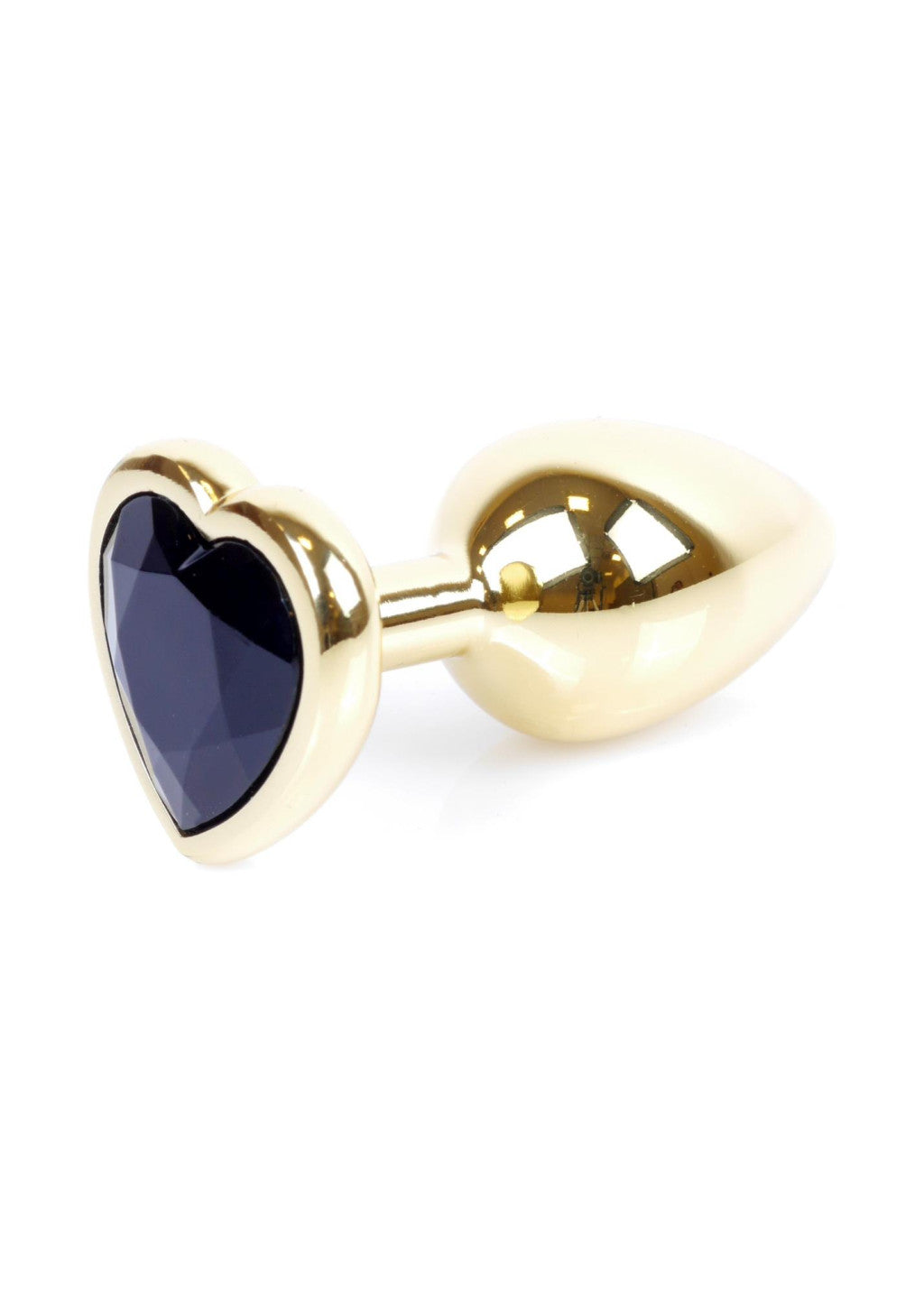 Anal Plug Jeweled Coolable Heatable 7 Cm Black Stainless Steel