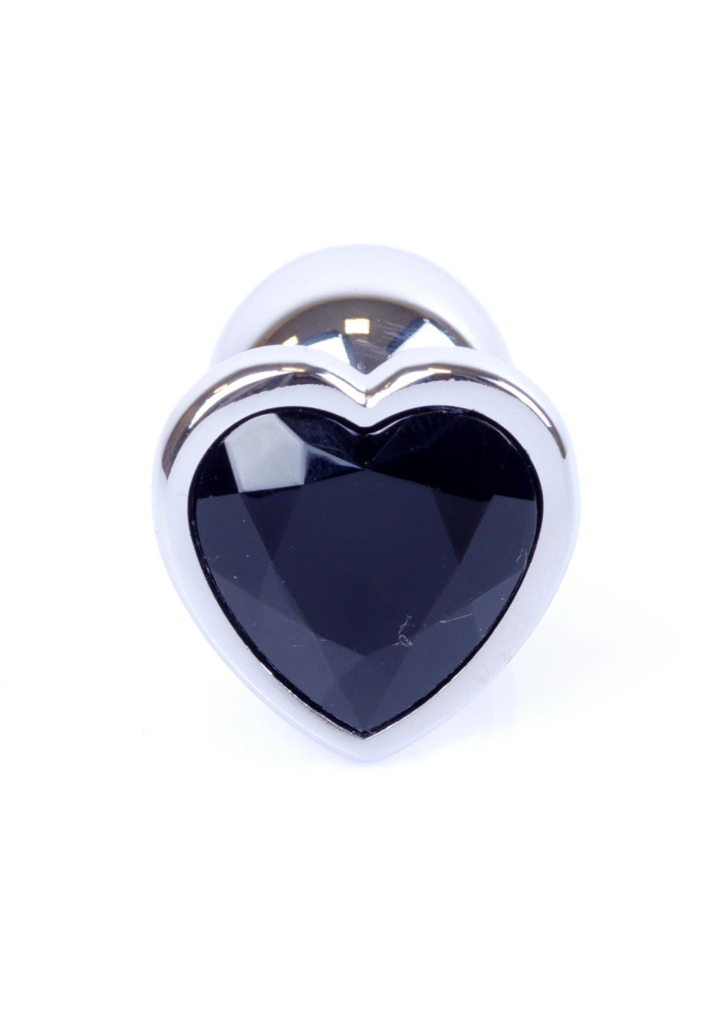 Anal Plug Metal Jeweled Coolable 7 Cm Black