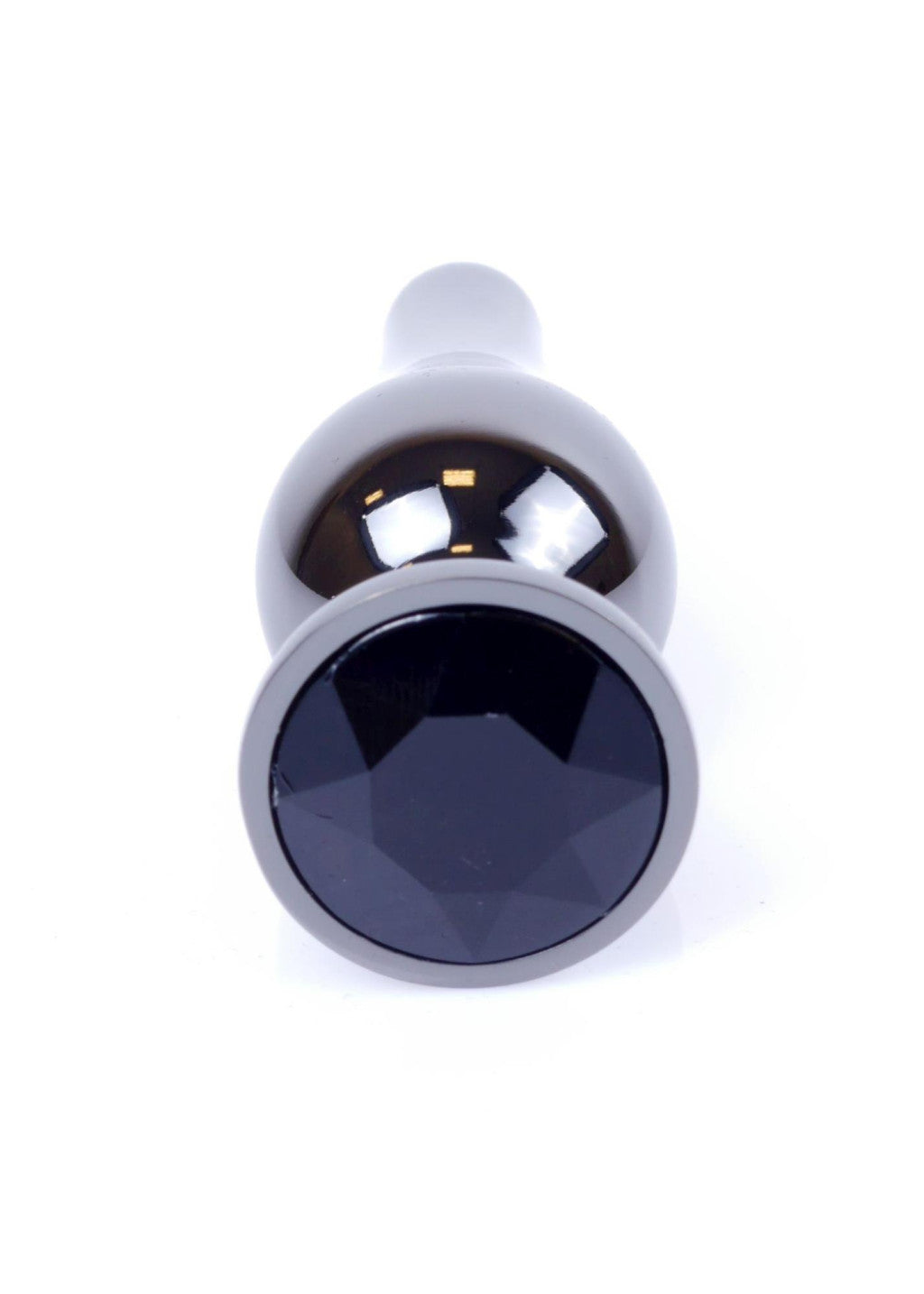 Anal Plug Exclusive Stainless Steel 9.5 Cm Black With Silver Decoration