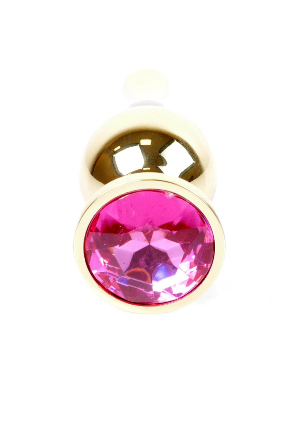 Anal Plug Metal Body Coolable Heatable 9.5 Cm Pink