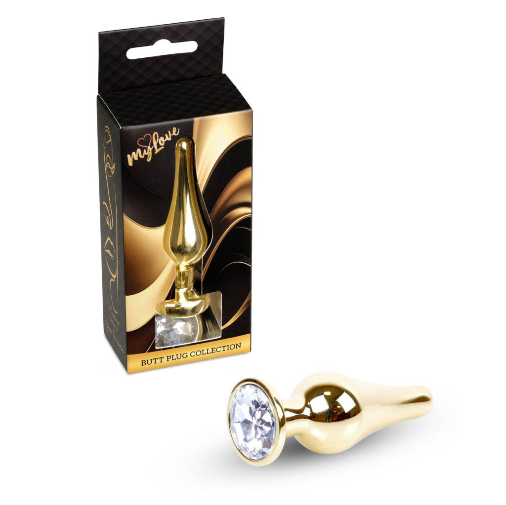 Mylove Toys Anal Plug Metal Coolable 9.5 Cm Diameter 3 Cm Transparent