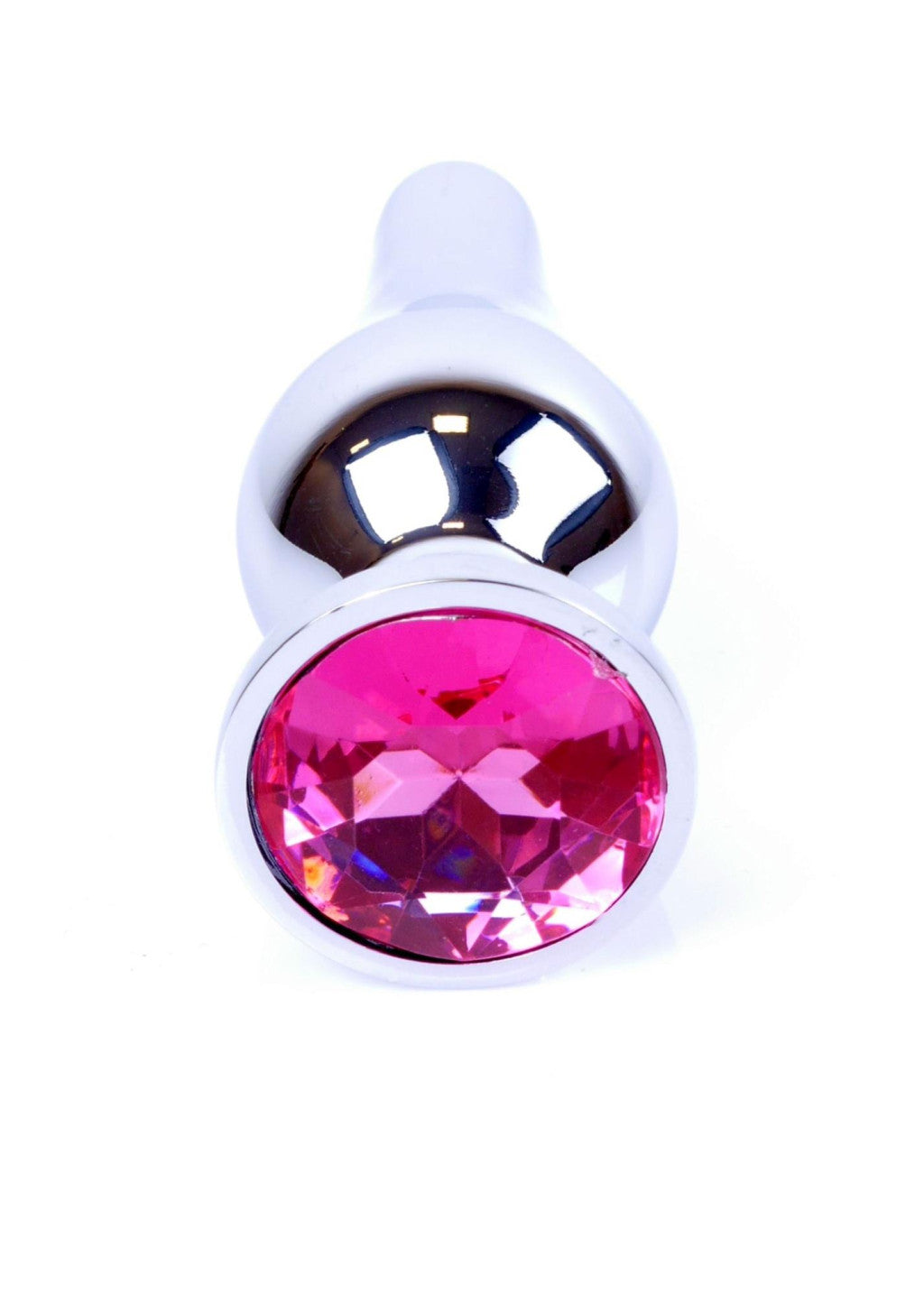 Anal Plug Metal Coolable Jeweled 9.5 Cm Pink