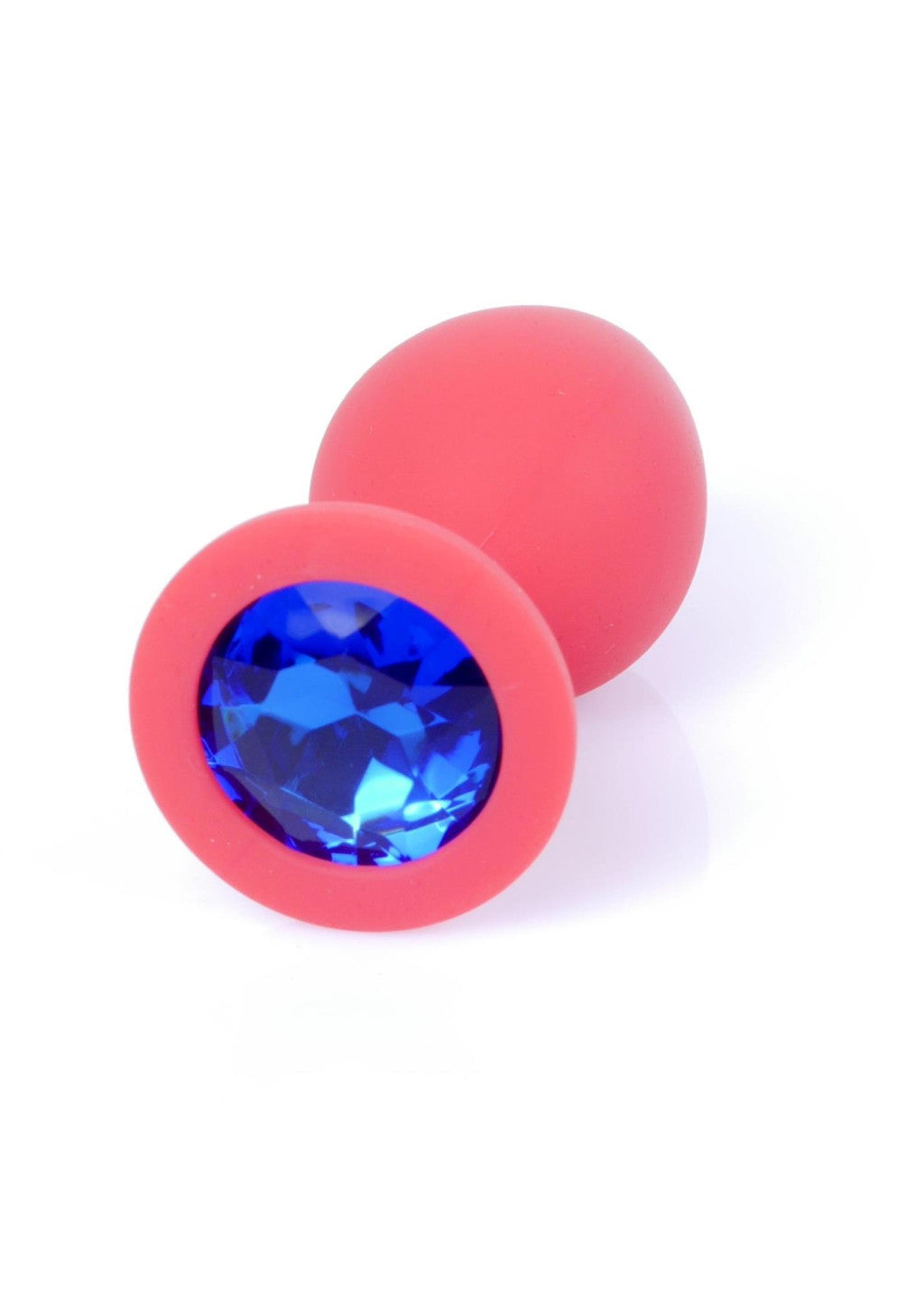 Anal Plug Silicone Smooth Cute 8 Cm With Blue Diamond