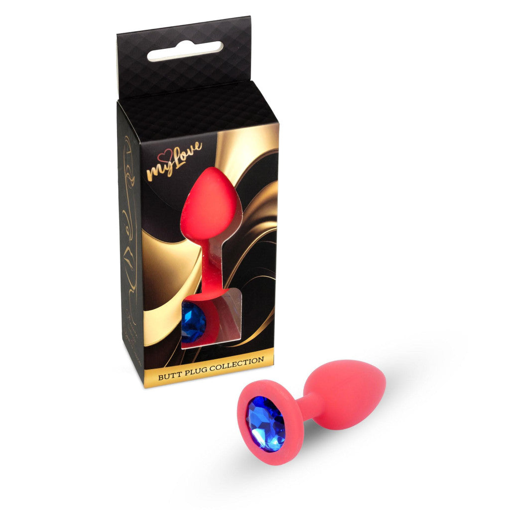 Mylove Toys Anal Plug Silicone Decorated 8 Cm Red Medium