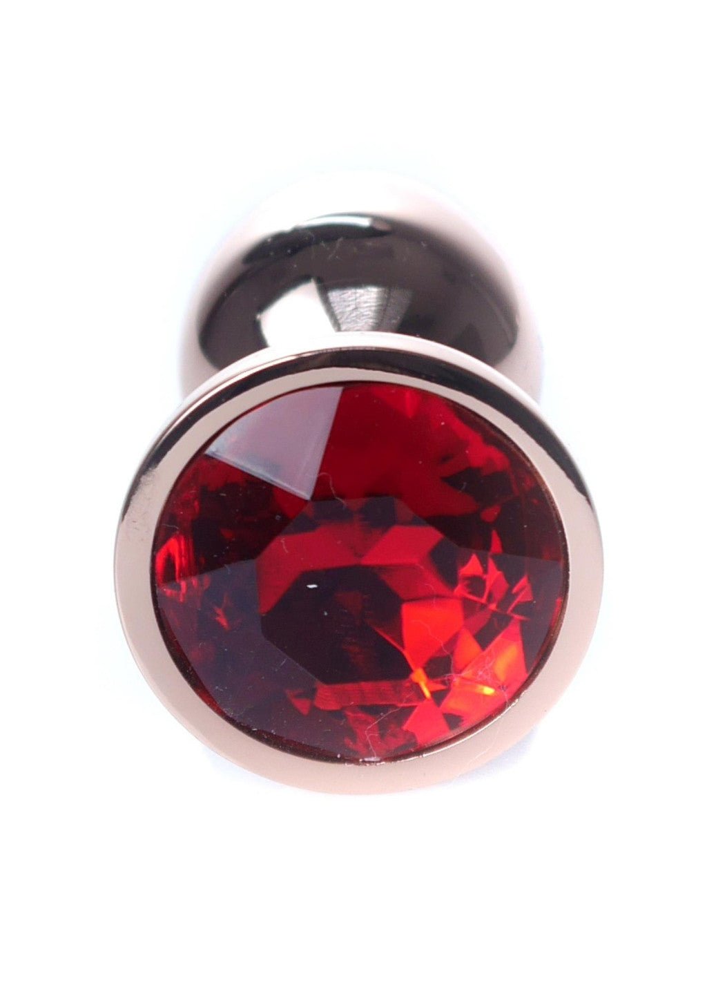 Anal Plug Bulb Metal Coolable-heatable 7 Cm Red Gold