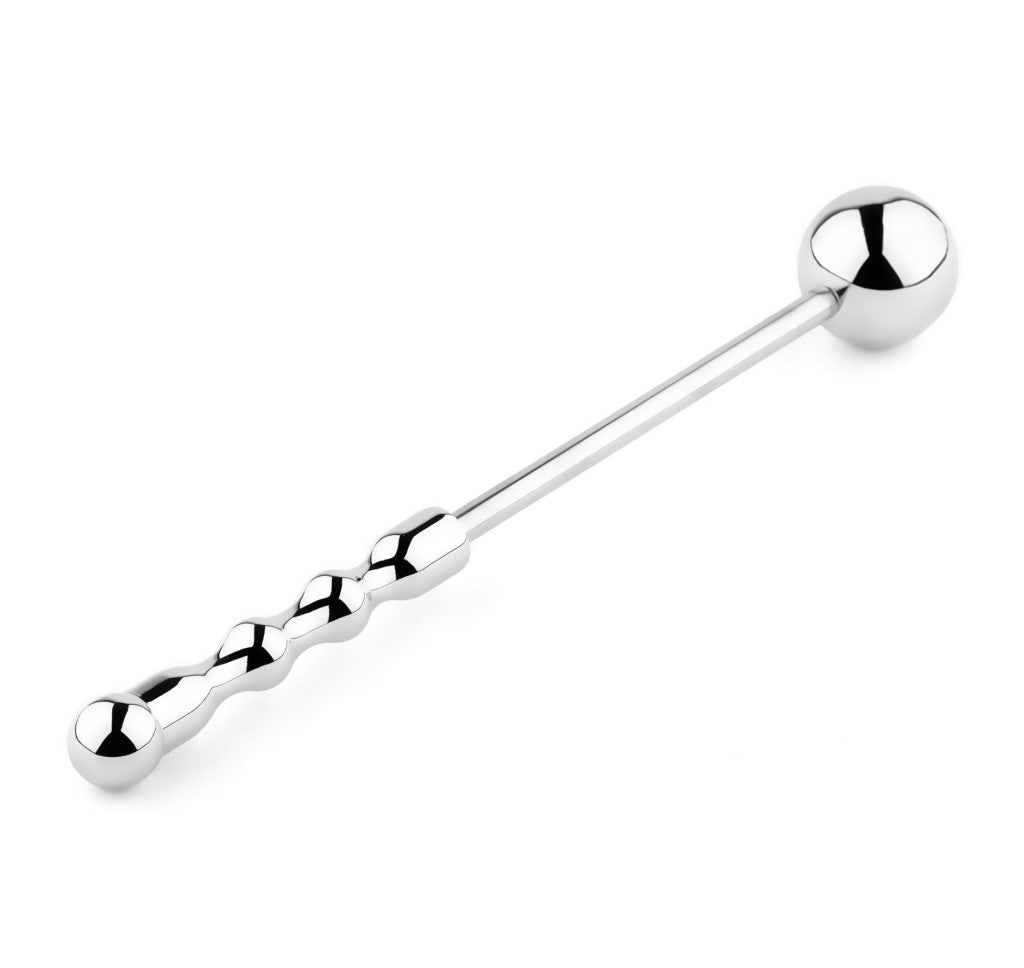 Metal Anal Plug With Long Handle 27.5 Cm Stainless Steel