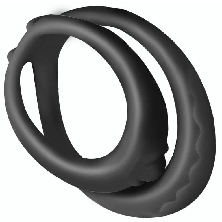 Soft Duo – Soft Double Penis Ring 40 Mm Black