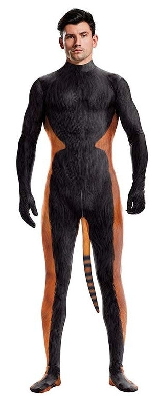 Raccoon Red Panda – Stylish Cosplay Jumpsuit In Black And Orange