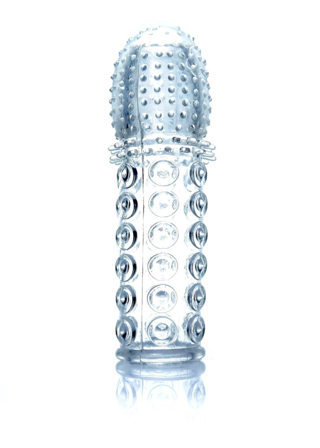 Penis Attachment Made Of Ribbed Stretchable 13.5 Cm Gel Material