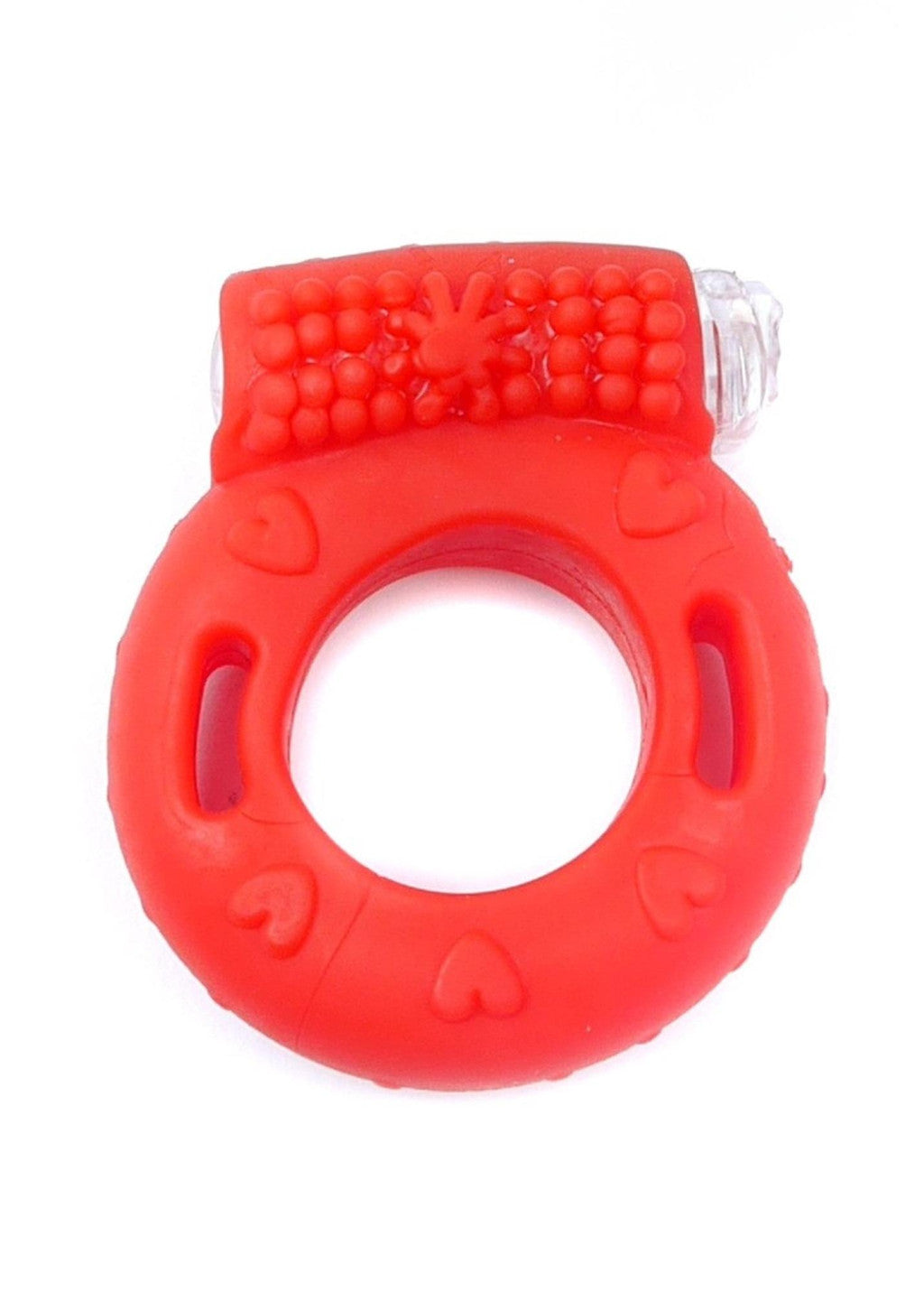 Vibrating Penis Ring Erection Enhancer Clitoral Stimulator Red