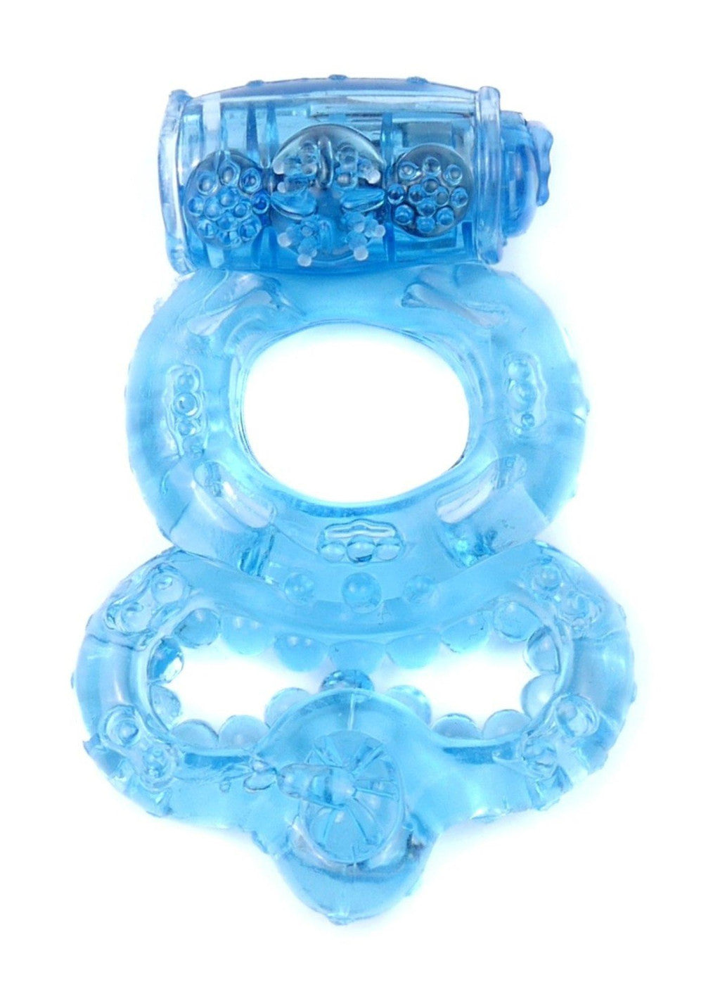 Vibrating Penis Ring Erection Enhancer Clitoral Stimulator Blue