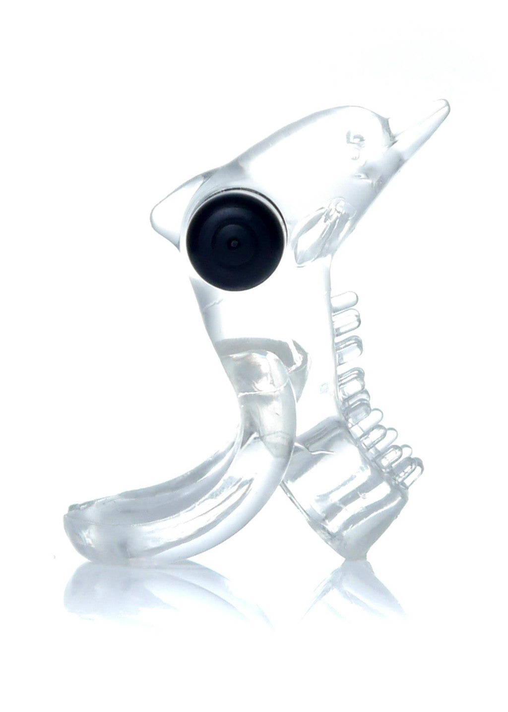 Vibro Penis Ring Vibrating Flexible Dolphin Stimulator Transparent