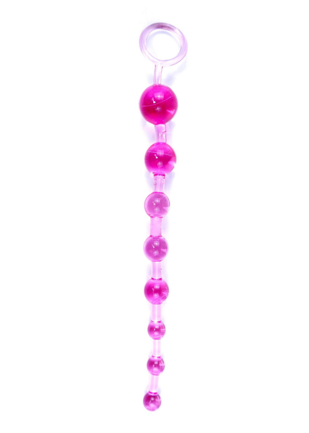 Jelly Anal 10 Ball Plug Pink