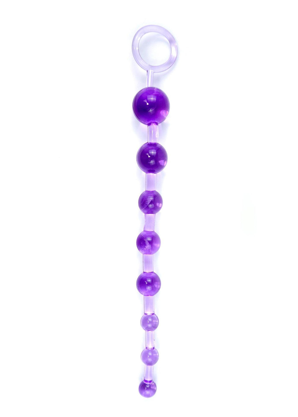 Jelly Anal 10 Beaded Plug Purple