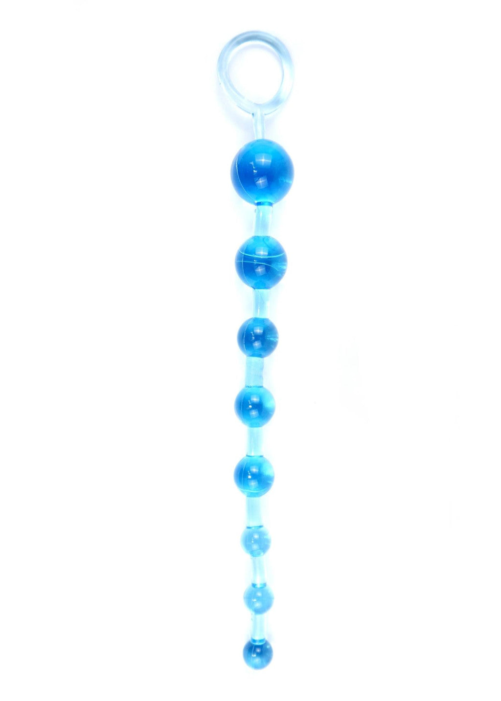Jelly Anal 10 Bead Plug Blue