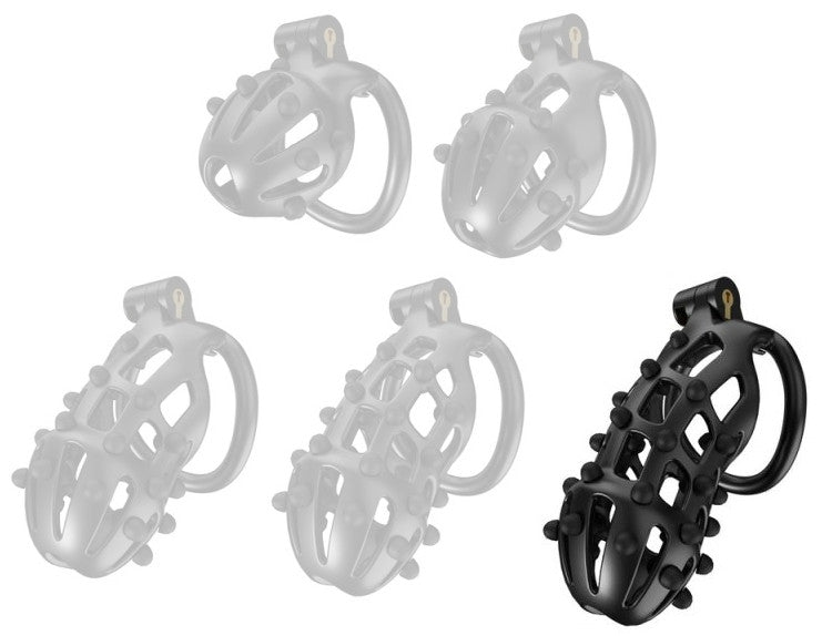 Point Up Xxl – Male Restraint Cage Black 12 X 4 Cm