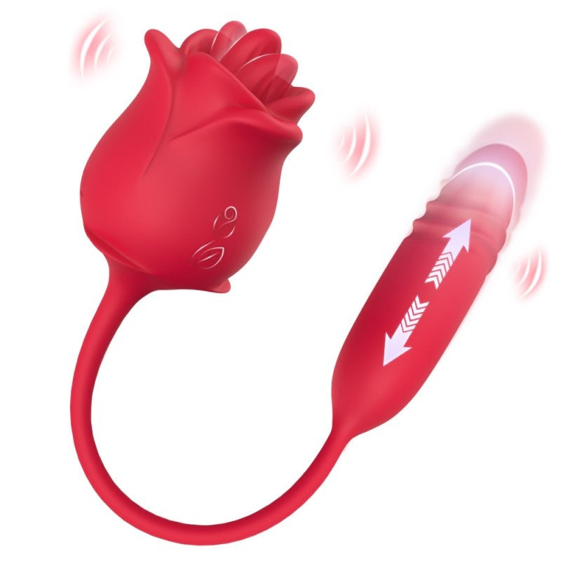 Sex Toy Double Stimulation Thrusting Function 12 Cm Silicone