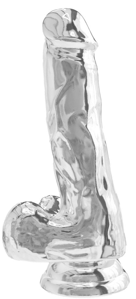Realistic Dildo – Transparent Diamond Shape (13.5 X 3.7 Cm)
