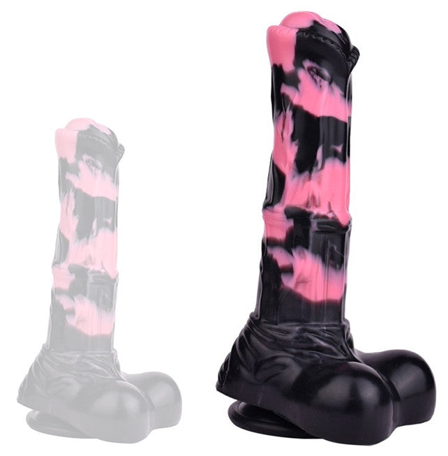 Hurulf Dildo – Premium Black-pink Intimate Indulgence