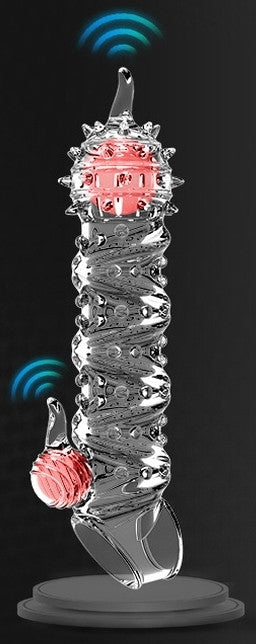 Tortyvizz – Vibrating Penis Finger Tube 12 X 4 Cm Transparent