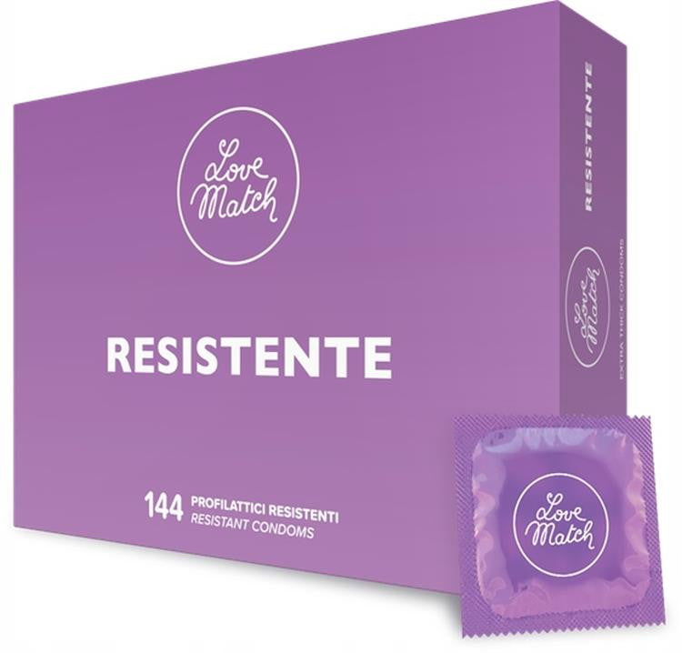 Love Match Resistant Condoms 144 Pcs