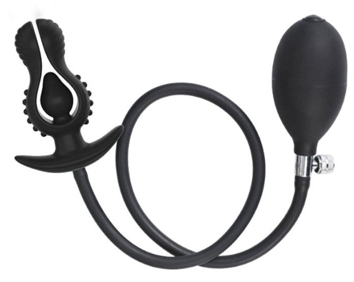 Flower-shaped Inflatable Anal Plug - 9 X 4.8 Cm