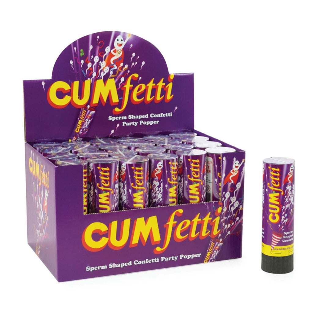 Cumfetti konfetti sperma alakú