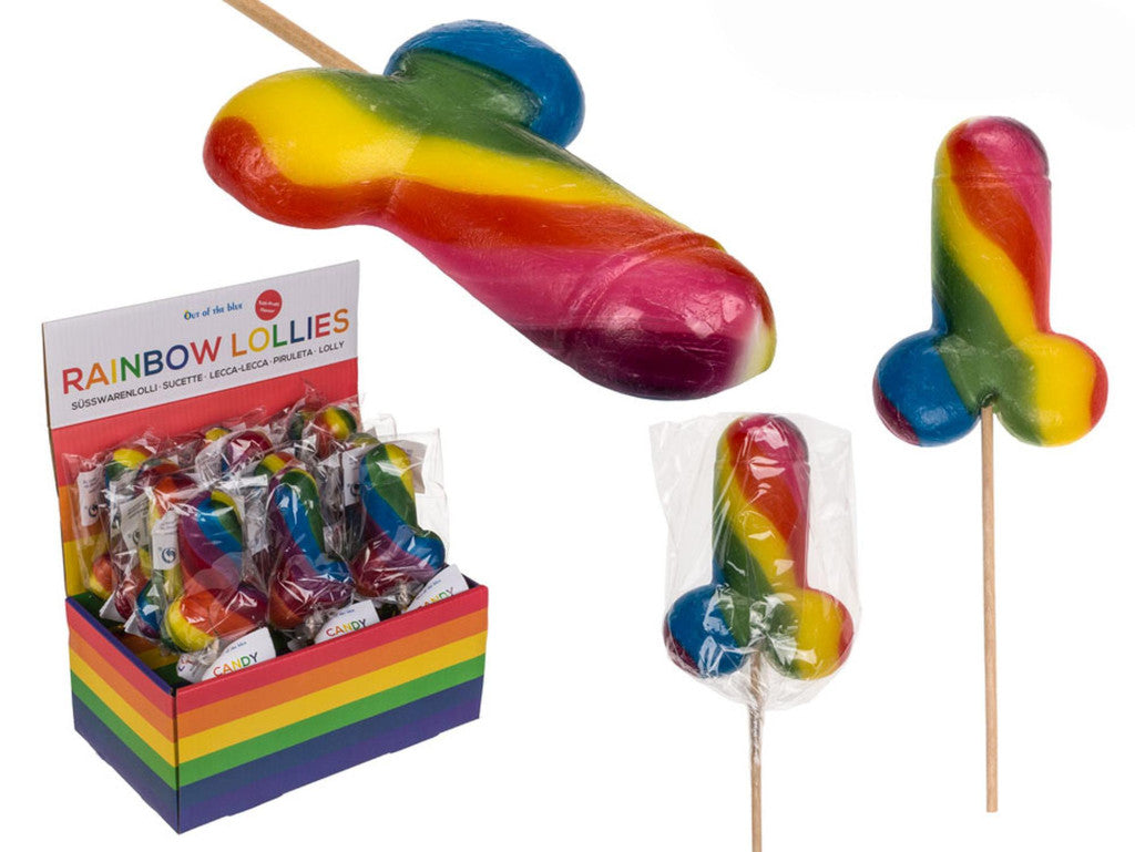 Sex Toy Penis Shaped Lollipop 20 Cm Colorful